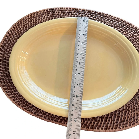 Vintage 1936 Yellow Fiesta Serving Platter 12.5” - Picture 2 of 5